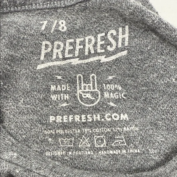 PREFRESH Kid’s Gray Long Sleeve Sweatshirt with Ice Cream Graphic size 7/8 - Picture 4 of 5